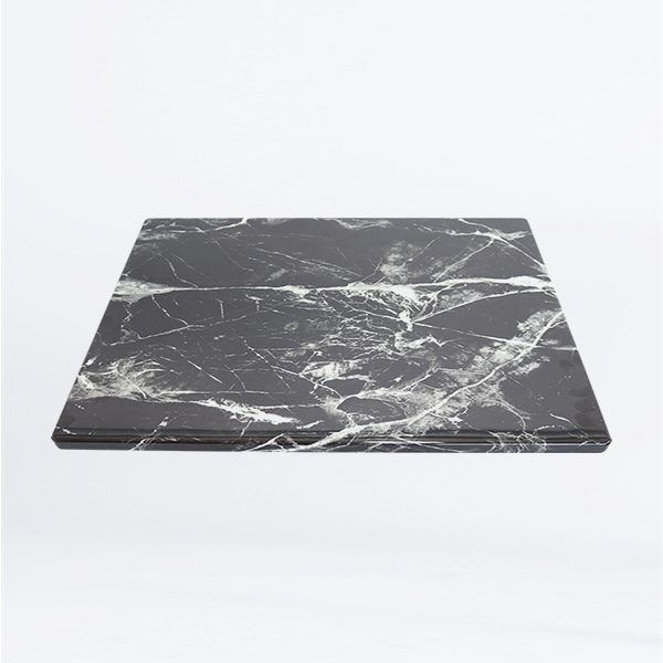 인조대리석상판 블랙 정사각 25T 카페 테이블 상판