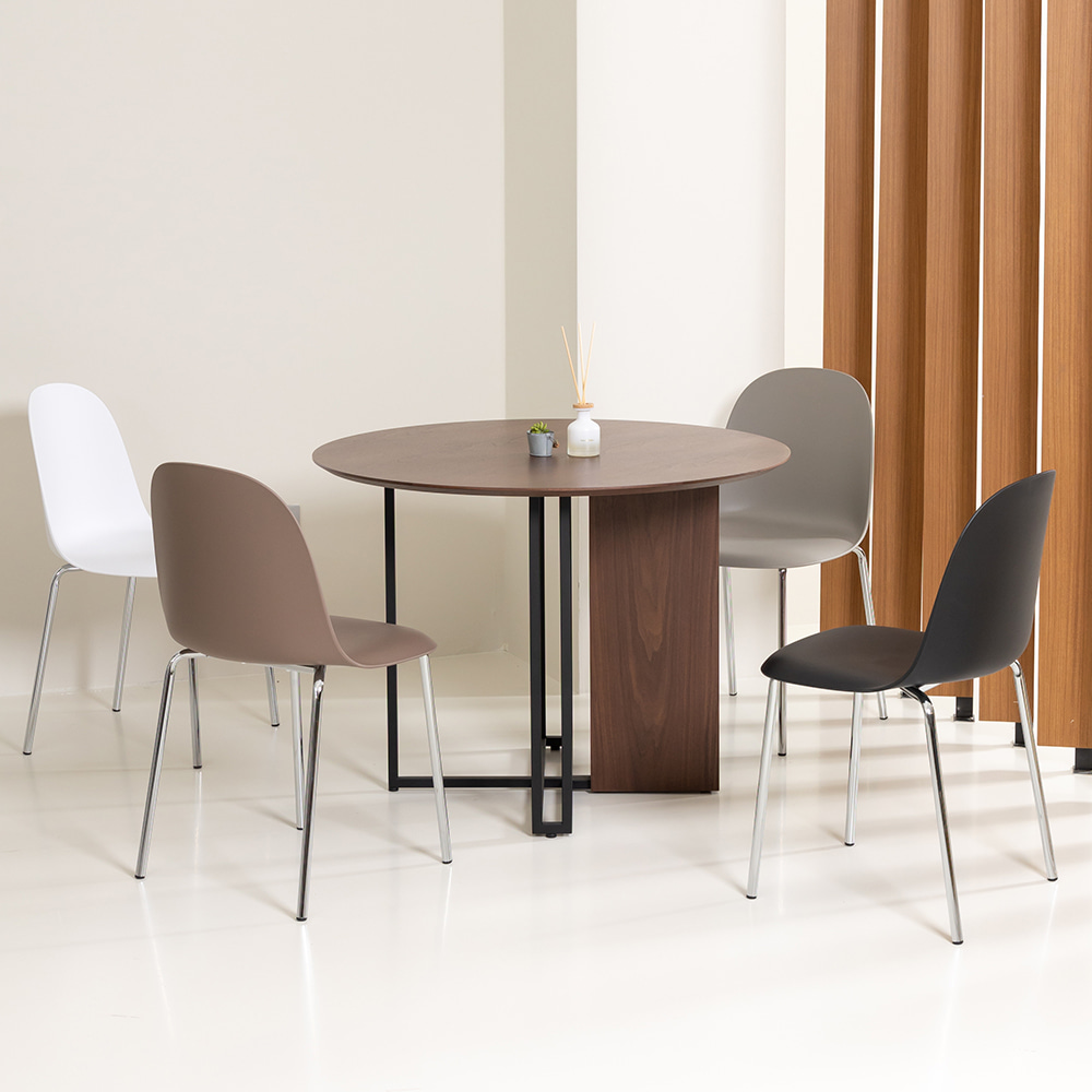 렉스 다이닝 테이블 1000 천연무늬목 고급 식탁 카페 디자인 인테리어