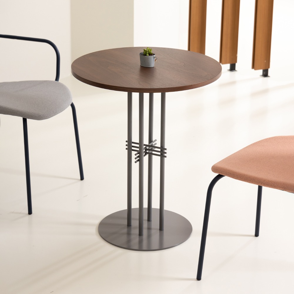 빌 다이닝 테이블 600 천연무늬목 고급 식탁 카페 디자인 인테리어