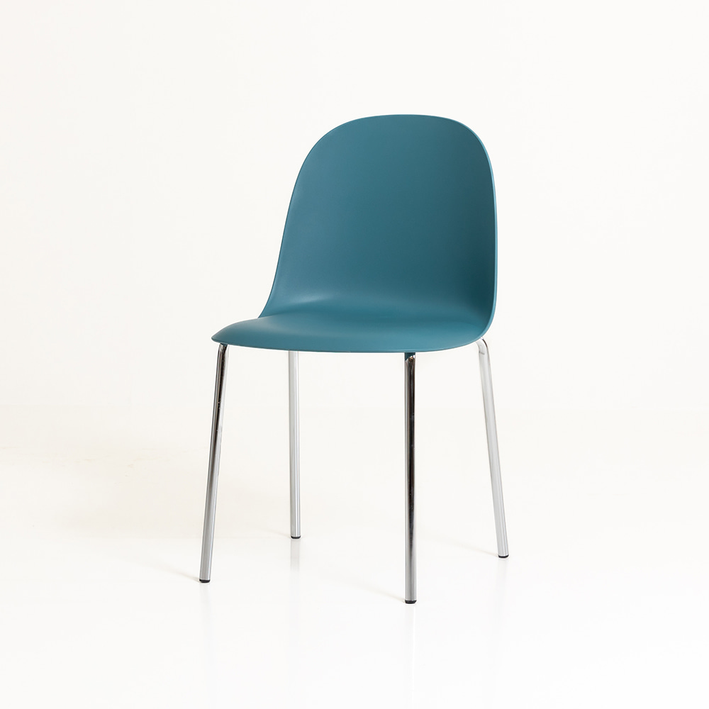 샘 체어 폴리프로필렌 크롬 인테리어 카페 디자인 의자