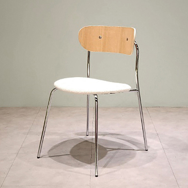 에보라체어 부클레 패브릭 철제 의자 인테리어 카페 디자인