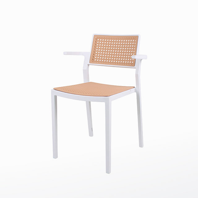 라미암체어 라탄 플라스틱 사출 인테리어 카페 디자인 의자