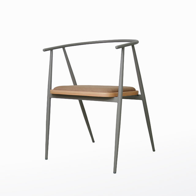 보우체어 패브릭 애쉬우드 철제 인테리어 카페 디자인 의자