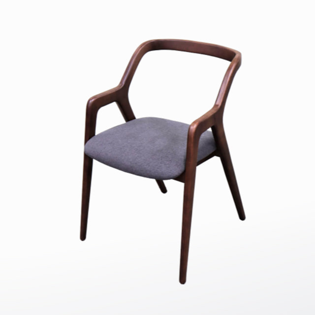 아이크체어 비취원목 패브릭 의자 카페 인테리어 디자인