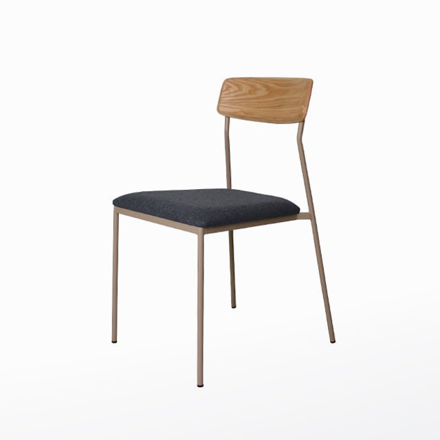 코나나체어 우드 패브릭 철제 인테리어 카페 디자인 의자