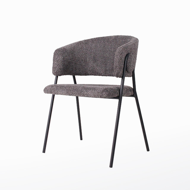 스노우체어 패브릭 철제 인테리어 카페 디자인 의자