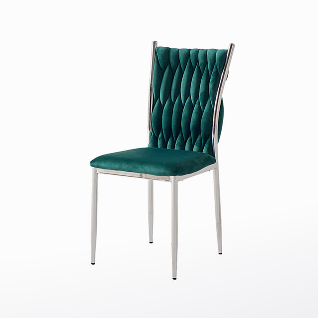 베르와실버체어 철제 벨벳 카페 인테리어 디자인 의자