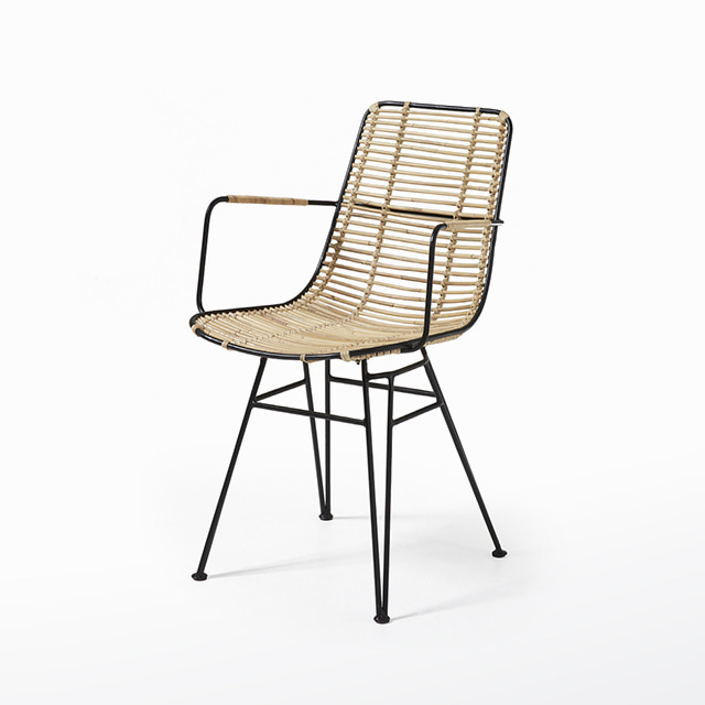 아산티체어 천연라탄 철제 카페 인테리어 디자인 의자
