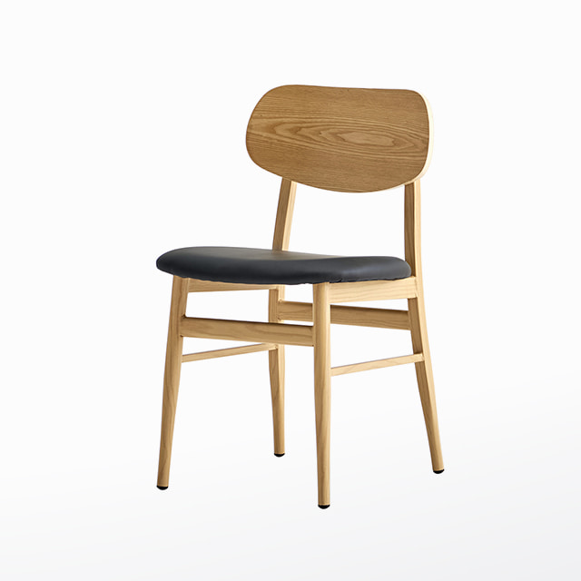 오즈메탈오크체어 수인철제 PU가죽 카페 인테리어 디자인 의자