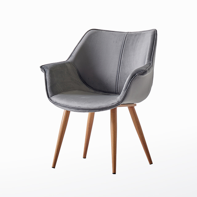 몽당벨벳체어 수인철제 벨벳 카페 인테리어 디자인 의자