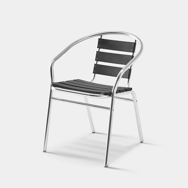 모코 실버체어 야외용 테라스 편의점 알루미늄 의자