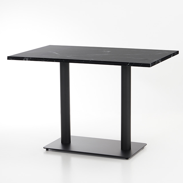 블랙스톤 테이블 (사각평판다리) 4인용 카페 테이블