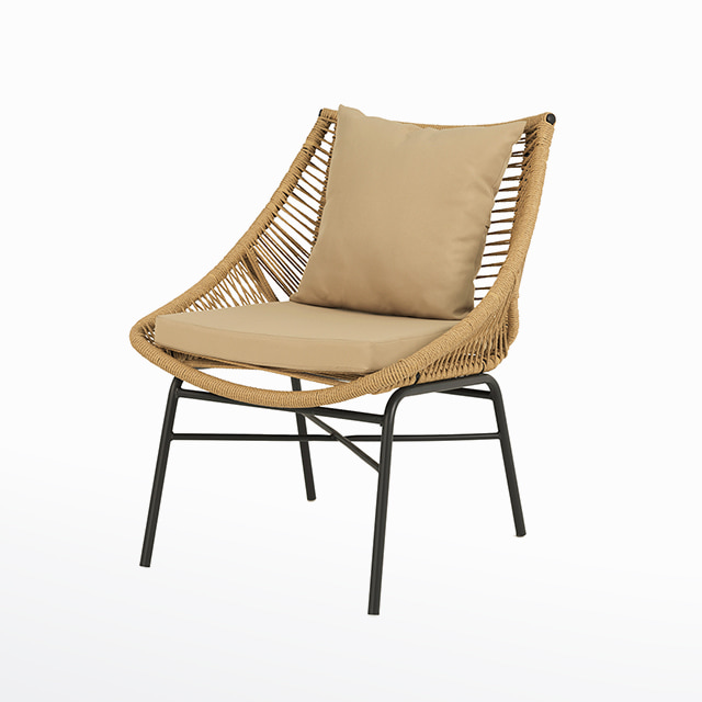 썬밸리체어 라탄 패브릭 철제 생활방수 테라스 야외 카페 인테리어 의자