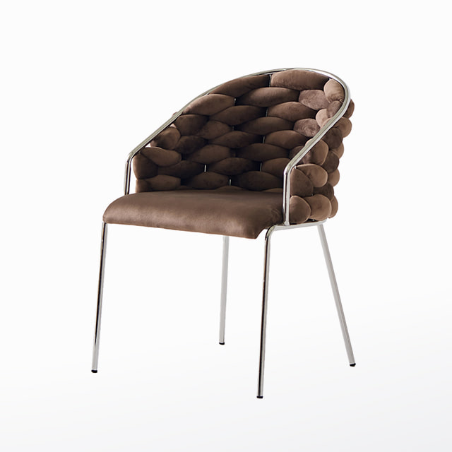베르나실버체어 철제 벨벳 카페 인테리어 디자인 의자