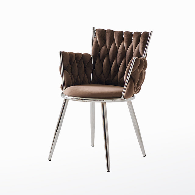 베르몬실버체어 철제 벨벳 카페 인테리어 디자인 의자