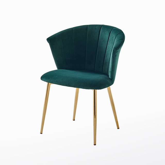 데브리체어 벨벳 철제 카페 인테리어 디자인 의자